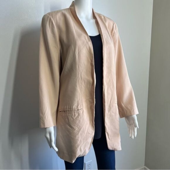 Eileen Fisher The Fisher Project High Collar Long Jacket - M - Picture 2 of 9